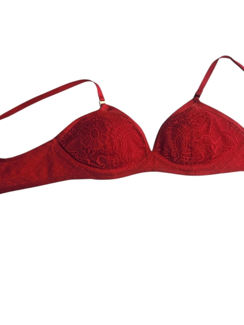 aerie Scarlet Lace Underwire Bra with Floral Detail 34B
